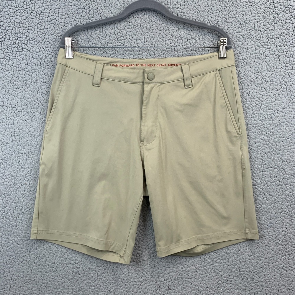 Rhone Commuter 9" Shorts 35 Mens Light Stone Beige Performance Golf Travel
